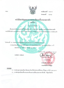 MARIA CARLA 泰国
国际商标注册证
