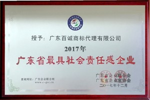 2017年度广东省最具社会责任感企业